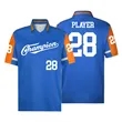 Custom Full Color Collared V-Neck Soccer Jersey | https://www.bestnamebadges.com