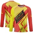 Custom Full Color Dye Sublimation Long Sleeve T-Shirt | https://www.bestnamebadges.com