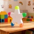 5 In 1 Star Shape Highlighters Marker Pens | https://www.bestnamebadges.com