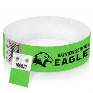 1" Tyvek Tear Stub Wristband