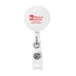 Round Retractable Badge Reel with Rotating Alligator Clip | https://www.bestnamebadges.com