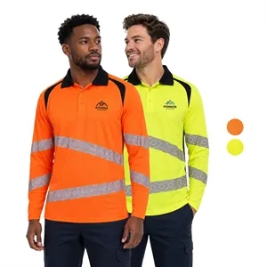 Hi-Viz Class 3 Segmented Breathable Safety Workwear Polo