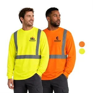 Class 2 Hi Viz Poly-Cotton ReflectiveSafety Workwear T-Shirt