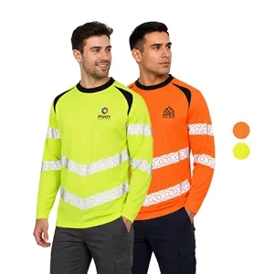 Hi Viz Class 3 Segmented Tape Safety Workwear T-Shirt