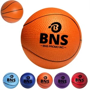 2 1/2" Premium PU Foam Basketball Stress Reliever