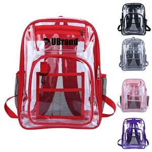 Durable Clear PVC Transparent Backpack for School & Travel