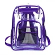 Durable Clear PVC Transparent Backpack for School & Travel | https://www.bestnamebadges.com