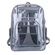 Durable Clear PVC Transparent Backpack for School & Travel | https://www.bestnamebadges.com