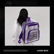 Durable Clear PVC Transparent Backpack for School & Travel | https://www.bestnamebadges.com