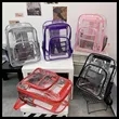 Durable Clear PVC Transparent Backpack for School & Travel | https://www.bestnamebadges.com