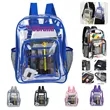 Heavy Duty Clear PVC Transparent Backpack for School&Travel | https://www.bestnamebadges.com