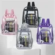 Heavy Duty Clear PVC Transparent Backpack for School&Travel | https://www.bestnamebadges.com