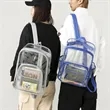 Heavy Duty Clear PVC Transparent Backpack for School&Travel | https://www.bestnamebadges.com