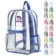 Stadium Approved Clear PVC Transparent Backpack | https://www.bestnamebadges.com