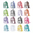 Stadium Approved Clear PVC Transparent Backpack | https://www.bestnamebadges.com