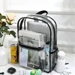 Stadium Approved Clear PVC Transparent Backpack | https://www.bestnamebadges.com