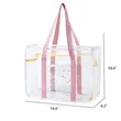 Transparent PVC Beach Tote Bag | https://www.bestnamebadges.com