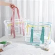 Transparent PVC Beach Tote Bag | https://www.bestnamebadges.com