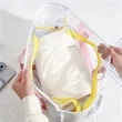Transparent PVC Beach Tote Bag | https://www.bestnamebadges.com