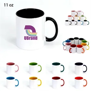 11 oz. Two-tone Ceramic Mugs