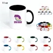11 oz. Two-tone Ceramic Mugs | https://www.bestnamebadges.com