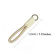 Durable Leather Woven Keychain | https://www.bestnamebadges.com