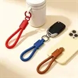 Durable Leather Woven Keychain | https://www.bestnamebadges.com