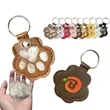 Cute Leather PVC Pet Hair Keychain | https://www.bestnamebadges.com
