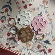 Cute Leather PVC Pet Hair Keychain | https://www.bestnamebadges.com