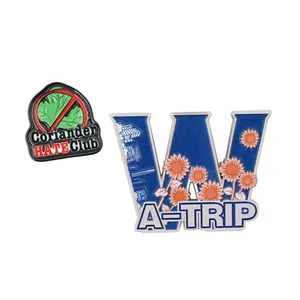 Custom Shaped Die Cast Zinc Alloy Lapel Pin 1.9"x1.5"