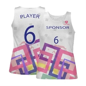 Custom Full Color Sublimated Double Layer Mesh Tank Top