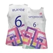 Custom Full Color Sublimated Double Layer Mesh Tank Top | https://www.bestnamebadges.com