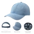 Custom Embroidery Washed Denim Vintage Cap | https://www.bestnamebadges.com