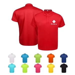 Breathable Poly Mesh Short Sleeve Harrison Polo T Shirt
