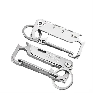 9-in-1 Stainless Steel Keychain Multi-Tool for EDC