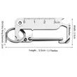 9-in-1 Stainless Steel Keychain Multi-Tool for EDC | https://www.bestnamebadges.com