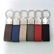 Blank Leather Metal Keychain for Laser Engraving | https://www.bestnamebadges.com