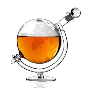 28 OZ Globe Decanter w/ Stand