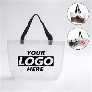 8" x 13" Clear Mesh Tote Bag Heavy Duty Beach Reusable