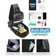 Multi Use Anti-Theft Chest Backpack USB Charging Port Lock | https://www.bestnamebadges.com