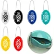 PVC Oval Soft Touch Squeeze Coin Holder Chain Travel Purse | https://www.bestnamebadges.com