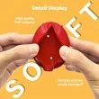 PVC Oval Soft Touch Squeeze Coin Holder Chain Travel Purse | https://www.bestnamebadges.com