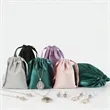 Velvet Drawstring Bag Jewelry Pouch Wedding Candy Favor | https://www.bestnamebadges.com