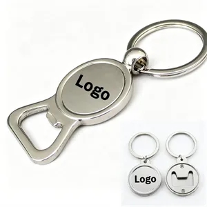 Keychain Bottle Opener Round Promotional Keyring
