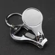Nail Clipper Bottle Opener Keychain Promo Silver Alloy | https://www.bestnamebadges.com