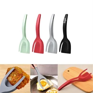 Flipper Spatula with Tongs Nylon Easy Grip Flip