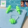 Swimming Nose Clip Ear Plugs Set For Diving Surf Pool | https://www.bestnamebadges.com