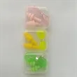 Reusable Corded Swim Earplugs Set Box Chain Travel Sleep | https://www.bestnamebadges.com