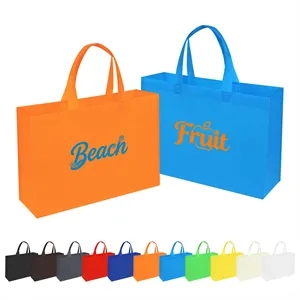 Non Woven Grocery Shopping Tote Bag 15.7"x4"x11.8"