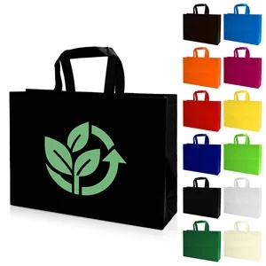 Heat Sealed Non-Woven Shopping Tote Bag(16''X12''X4'')